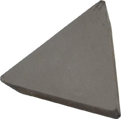 Made in USA - 1/2" Inscribed Circle, Triangle, T Chipbreaker for Indexables - Left Hand, Right Hand Cut, 0.094" Thick, 0.101" Effective Width, Carbide - Exact Tool & Supply