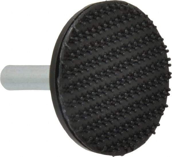 3M - 1-1/2" Diam Hook & Loop Disc Backing Pad - 1/4" Shank Diam, Firm Density, 25,000 RPM - Exact Tool & Supply