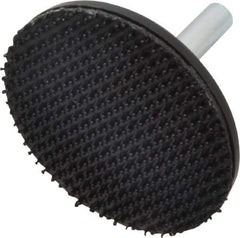 3M - 2" Diam Hook & Loop Disc Backing Pad - 1/4" Shank Diam, Firm Density, 23,000 RPM - Exact Tool & Supply