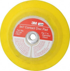 3M - 7" Diam Hook & Loop Disc Backing Pad - Medium Density, 6,000 RPM - Exact Tool & Supply