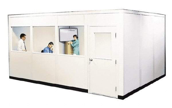Portafab - 12' Long x 8" Wide, Fire & Sound Panel Temporary Structure - 4 Walls - Exact Tool & Supply