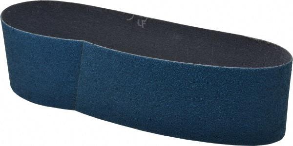Norton - 3" Wide x 24" OAL, 50 Grit, Zirconia Alumina Abrasive Belt - Zirconia Alumina, Coarse, Coated, Y Weighted Cloth Backing, Series 3X - Exact Tool & Supply