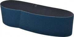 Norton - 3" Wide x 24" OAL, 50 Grit, Zirconia Alumina Abrasive Belt - Zirconia Alumina, Coarse, Coated, Y Weighted Cloth Backing, Series 3X - Exact Tool & Supply
