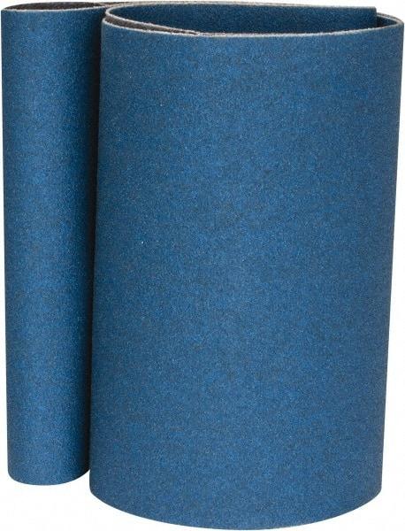 Norton - 4" Wide x 24" OAL, 120 Grit, Zirconia Alumina Abrasive Belt - Zirconia Alumina, Fine, Coated, Y Weighted Cloth Backing, Series 3X - Exact Tool & Supply