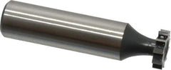 Interstate - 1/2" Diam x 1/8" Face Width, Cobalt, 10 Teeth, Shank Connection Woodruff Keyseat Cutter - Uncoated, 2-1/8" OAL x 1/2" Shank, Straight Teeth, ANSI 404, Old Standard 3 - Exact Tool & Supply