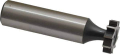 Interstate - 5/8" Diam x 5/32" Face Width, Cobalt, 8 Teeth, Shank Connection Woodruff Keyseat Cutter - Uncoated, 2-5/32" OAL x 1/2" Shank, Straight Teeth, ANSI 505, Old Standard 6 - Exact Tool & Supply