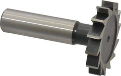 Interstate - 1-1/2" Diam x 1/4" Face Width, Cobalt, 16 Teeth, Shank Connection Woodruff Keyseat Cutter - Uncoated, 2-1/4" OAL x 1/2" Shank, Straight Teeth, ANSI 812, Old Standard 24 - Exact Tool & Supply