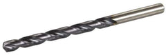 Chicago-Latrobe - Letter C 135° High Speed Steel Jobber Drill - TiAlN Finish, Right Hand Cut, Spiral Flute, Straight Shank, 4" OAL, Split Point - Exact Tool & Supply