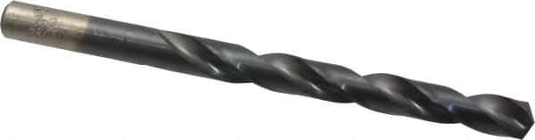 Chicago-Latrobe - 21/64" 135° High Speed Steel Jobber Drill - TiAlN Finish, Right Hand Cut, Spiral Flute, Straight Shank, 4-5/8" OAL, Split Point - Exact Tool & Supply