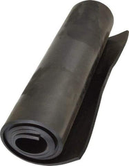 Made in USA - 12" Long, 36" Wide, 3/16" Thick, Neoprene Rubber Foam Sheet - 65 to 75 Durometer, Black, -40 to 220°F, 1,500 psi Tensile Strength, Cut-to-Length - Exact Tool & Supply