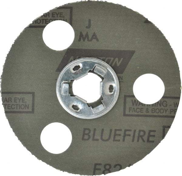 Norton - 5" Diam 24 Grit Fiber Disc - Very Coarse Grade, Zirconia Alumina, 13,000 Max RPM, Series F826 - Exact Tool & Supply