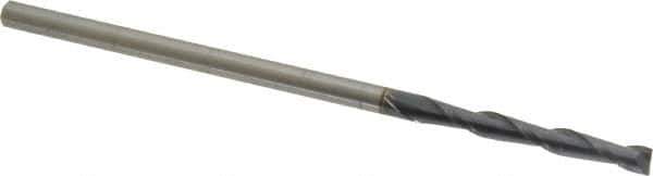 OSG - 1/8", 1" LOC, 1/8" Shank Diam, 3" OAL, 2 Flute, Solid Carbide Square End Mill - Single End, TiAlN Finish, Spiral Flute, 30° Helix, Centercutting, Right Hand Cut, Right Hand Flute, Series 482 - Exact Tool & Supply