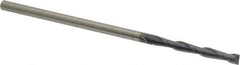 OSG - 1/8", 1" LOC, 1/8" Shank Diam, 3" OAL, 2 Flute, Solid Carbide Square End Mill - Single End, TiAlN Finish, Spiral Flute, 30° Helix, Centercutting, Right Hand Cut, Right Hand Flute, Series 482 - Exact Tool & Supply