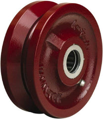 Hamilton - 4 Inch Diameter x 1-1/2 Inch Wide, Cast Iron Caster Wheel - 600 Lb. Capacity, 1-3/4 Inch Hub Length, 1-3/16 Inch Axle Diameter, Plain Bore Bearing - Exact Tool & Supply