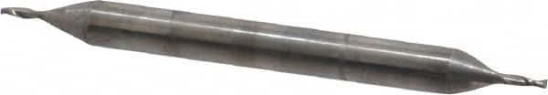 OSG - 1/32", 5/64" LOC, 1/8" Shank Diam, 1-1/2" OAL, 2 Flute, Solid Carbide Square End Mill - Exact Tool & Supply