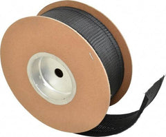 Techflex - Black Braided Cable Sleeve - 25' Coil Length, -103 to 257°F - Exact Tool & Supply