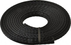 Techflex - Black Braided Expandable Cable Sleeve - 10' Coil Length, -103 to 257°F - Exact Tool & Supply
