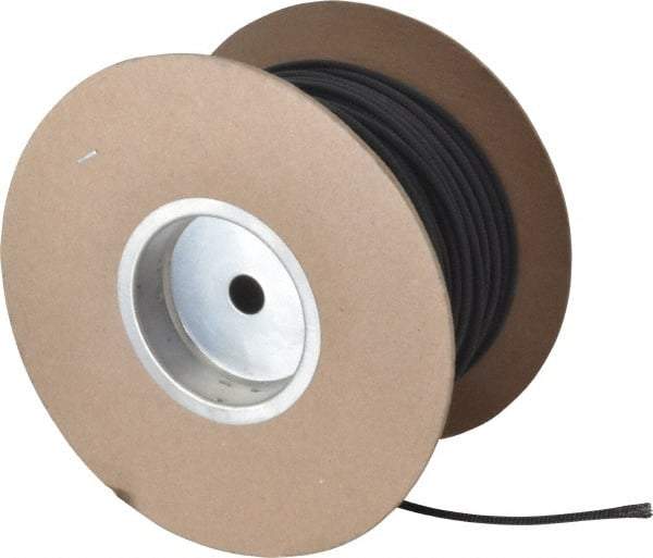 Techflex - Black Braided Expandable Cable Sleeve - 500' Coil Length, -103 to 257°F - Exact Tool & Supply