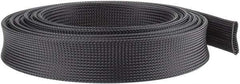 Techflex - Black Braided Expandable Cable Sleeve - 10' Coil Length, -103 to 257°F - Exact Tool & Supply