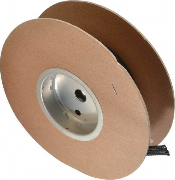 Techflex - Black Braided Expandable Cable Sleeve - 50' Coil Length, -103 to 257°F - Exact Tool & Supply