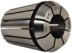 Kennametal - 0.5538 to 0.5938" ER32 Collet - 0.0203mm TIR, 40.01mm OAL, 32.99mm Overall Diam - Exact Tool & Supply