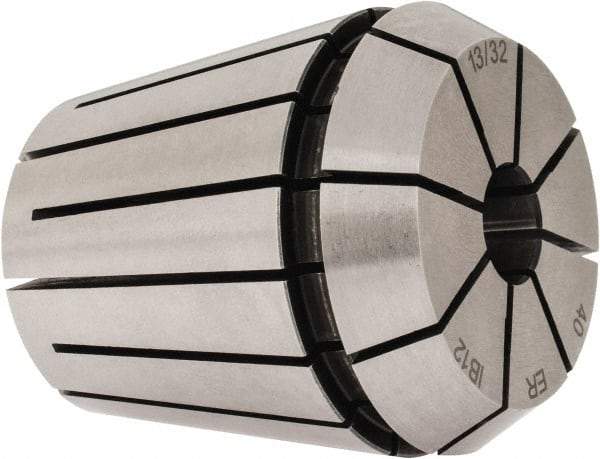 Kennametal - 13/32" ER40 Collet - 0.0203mm TIR, 46mm OAL, 41mm Overall Diam - Exact Tool & Supply
