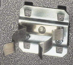 Triton - Spring Clip/Spray Can Holder Pegboard Hook - 3-3/4" Projection, Steel - Exact Tool & Supply