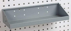 Triton - 18" Long LocBoard Shelf Pegboard Hook - 6-11/16" Projection, Steel - Exact Tool & Supply