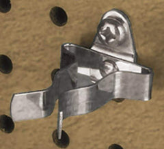 Triton - Extended Spring Clip Pegboard Hook - 2-1/8" Projection, Steel - Exact Tool & Supply