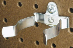 Triton - Spring Clip/Spray Can Holder Pegboard Hook - 2-7/8" Projection, Steel - Exact Tool & Supply