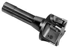 APT - 3/4" Cutting Diam, 3/4" Shank Diam, 3/4" Max Depth of Cut, Straight Shank Indexable Copy End Mill - 3 Inserts, RPG 42 Insert, EMR Toolholder - Exact Tool & Supply