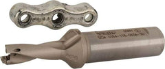 Iscar - 0.394 to 0.409" Diam, 3xD, 1.18" Max Depth, 5/8" Shank Diam, Replaceable Tip Drill - 10 Seat Size, DCM Toolholder, Series ChamDrill - Exact Tool & Supply