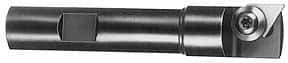 APT - 15mm Cut Diam, 1/2" Shank Diam, 3" OAL, Indexable Square Shoulder End Mill - TPG 221, TPG 222, TPG 223 Inserts, Weldon Shank, 90° Lead Angle, Series Tri-Dex - Exact Tool & Supply