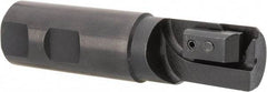 APT - 1" Cut Diam, 0.65" Max Depth of Cut, 1" Shank Diam, 3-7/8" OAL, Indexable Square Shoulder End Mill - TPC 32..., TPG 32., TPU 32. Inserts, Weldon Shank, 90° Lead Angle, Series Tri-Dex - Exact Tool & Supply