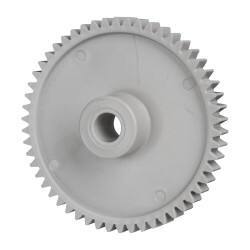 Made in USA - 48 Pitch, 2-1/4" Pitch Diam, 2.333" OD, 54 Tooth Spur Gear - 1/4" Face Width, 5/16" Bore Diam, 43/64" Hub Diam, 20° Pressure Angle, Acetal - Exact Tool & Supply