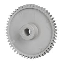 Made in USA - 48 Pitch, 2-1/4" Pitch Diam, 2.333" OD, 54 Tooth Spur Gear - 1/4" Face Width, 5/16" Bore Diam, 43/64" Hub Diam, 20° Pressure Angle, Acetal - Exact Tool & Supply