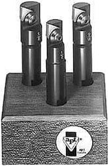 APT - 12 to 18mm Cutting Diam, Straight Shank, Indexable Tridex End Mill Set - 3, 5 Inserts, EMM Carbide Toolholder, Series Miniature - Exact Tool & Supply