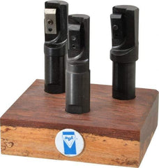 APT - 3/4 to 1" Cutting Diam, 3/4" Shank Diam, Indexable Tridex End Mill Set - EM Carbide Toolholder, Series Tri-Dex - Exact Tool & Supply
