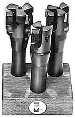 APT - 3/4 to 1-1/4" Cutting Diam, 3/4" Shank Diam, Indexable End Mill Coolant Set - EMC Carbide Toolholder, Through Coolant, Series Tri-Dex - Exact Tool & Supply
