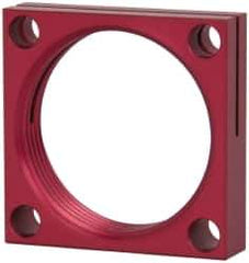 De-Sta-Co - 1-3/4 - 12 Thread, 0.2795" Mounting Hole, Aluminum Clamp Mounting Block - 1/2" Thick x 2" Long x 2" Wide - Exact Tool & Supply