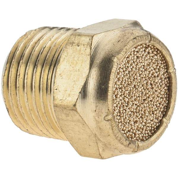 ARO/Ingersoll-Rand - 1/8 Male NPT, 7/16" Hex, 7/16" OAL, Breather Vent - 250 Max psi - Exact Tool & Supply