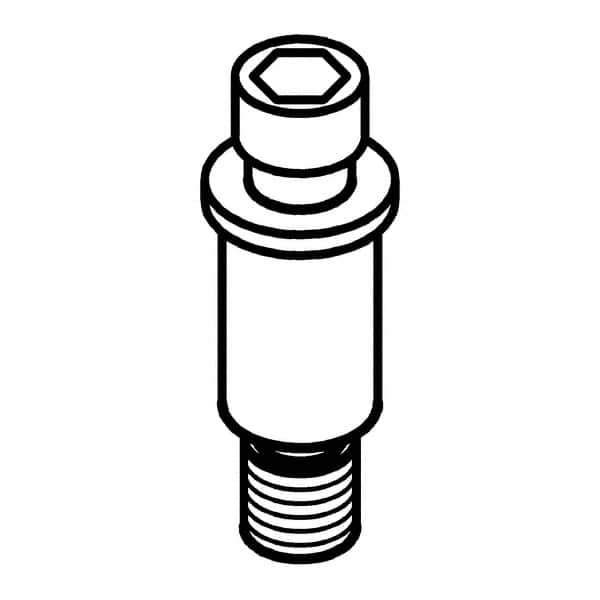 Kennametal - 1/8" Hex Socket, M8x1 Thread, Lock Pin for Indexable Turning Tools - Series Kenloc - Exact Tool & Supply