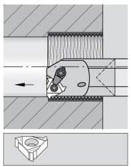 Kennametal - 30.48mm Min Bore Diam, 304.8mm OAL, 25.4mm Shank Diam, E-LSE Indexable Boring Bar - LT Insert, Screw Holding Method - Exact Tool & Supply