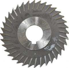Value Collection - 4" Blade Diam x 3/32" Blade Thickness, 1" Hole, 36 Teeth, High Speed Steel Side Chip Saw - Straight Tooth, Arbor Connection, Uncoated - Exact Tool & Supply