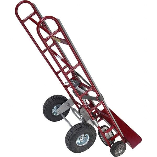 Wesco Industrial Products - 10" Wheel Diam Hand Truck 4 Wheel Convertible Kit - For Use with Wesco Steel Service Carts - Exact Tool & Supply