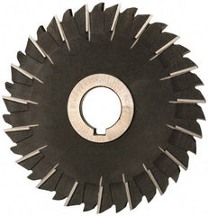 Value Collection - 5" Blade Diam x 3/16" Blade Thickness, 1" Hole, 38 Teeth, High Speed Steel Side Chip Saw - Staggered Tooth, Arbor Connection, Right Hand Cut, Uncoated, with Keyway - Exact Tool & Supply