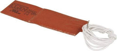 Value Collection - 3" Long x 1" Wide, Rectangular, Silicon Rubber, Standard Heat Blanket - 120 Volt, Plain Back, Use with Metal Containers - Exact Tool & Supply