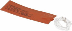 Value Collection - 3" Long x 1" Wide, Rectangular, Silicon Rubber, Standard Heat Blanket - 120 Volt, Plain Back, Use with Metal Containers - Exact Tool & Supply