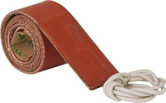 Value Collection - 18" Long x 1" Wide, Rectangular, Silicon Rubber, Standard Heat Blanket - 120 Volt, Adhesive Back, Use with Metal Containers - Exact Tool & Supply
