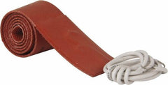 Value Collection - 18" Long x 1" Wide, Rectangular, Silicon Rubber, Standard Heat Blanket - 120 Volt, Plain Back, Use with Metal Containers - Exact Tool & Supply